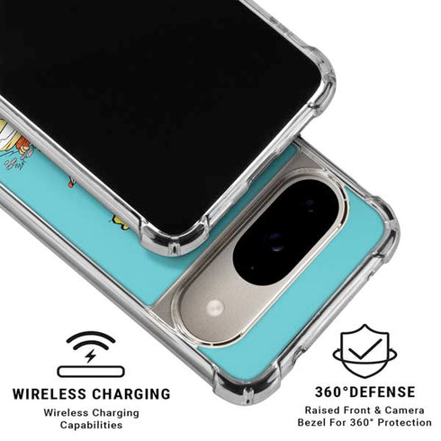 The Flintstones and Rubbles Google Pixel 10 Clear Case